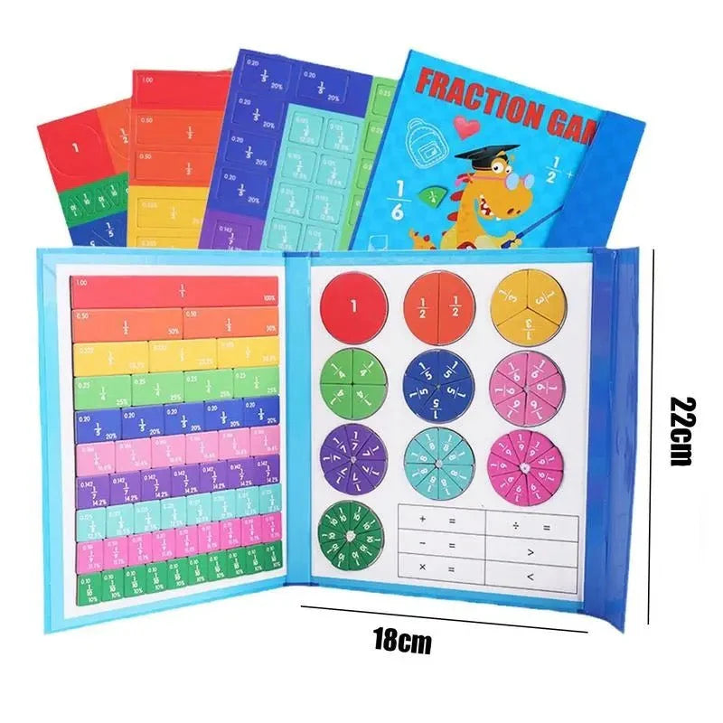 Magnetyczna Gra Matematyczna z Ułamkami