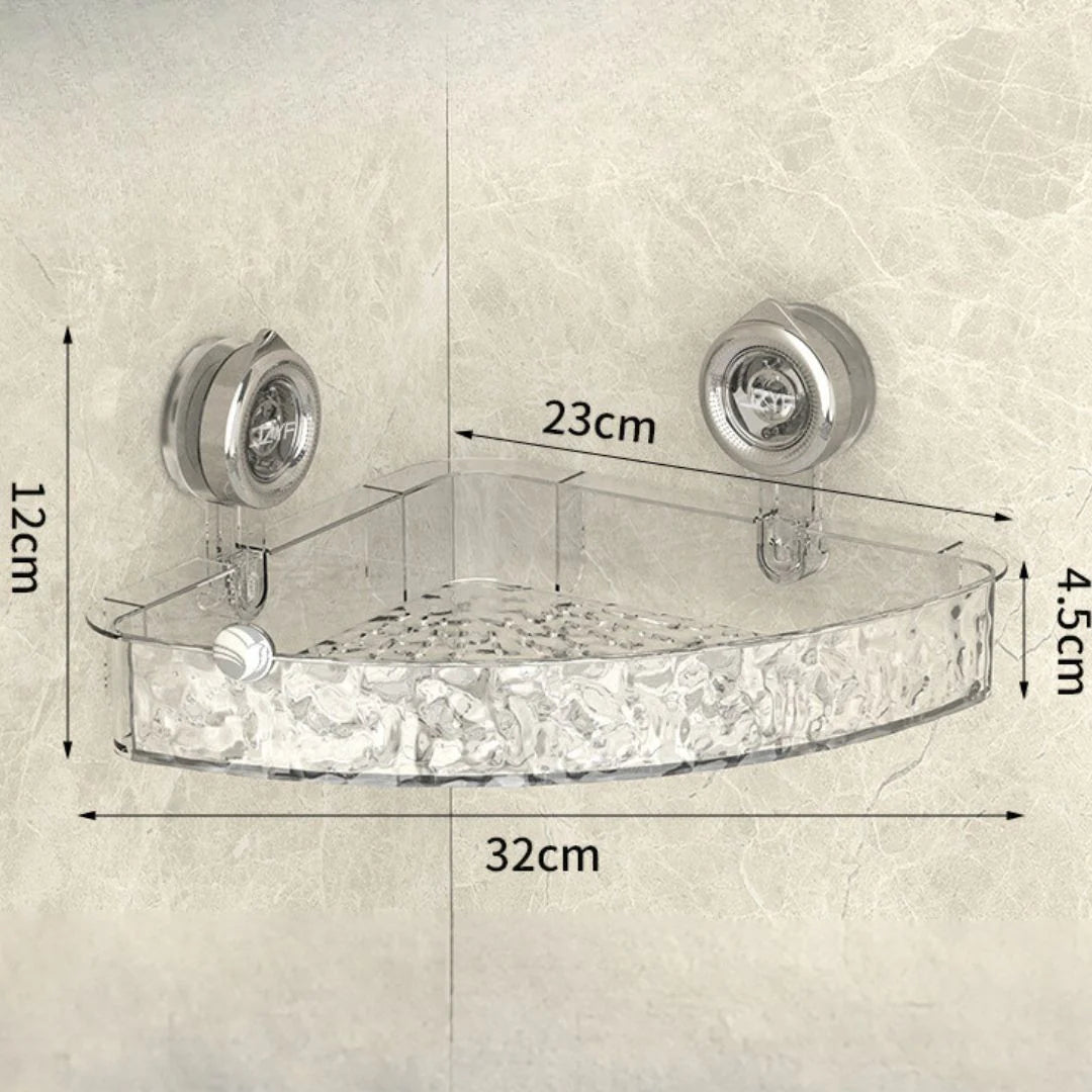 Universal Bathroom Shelf with Suction Cups