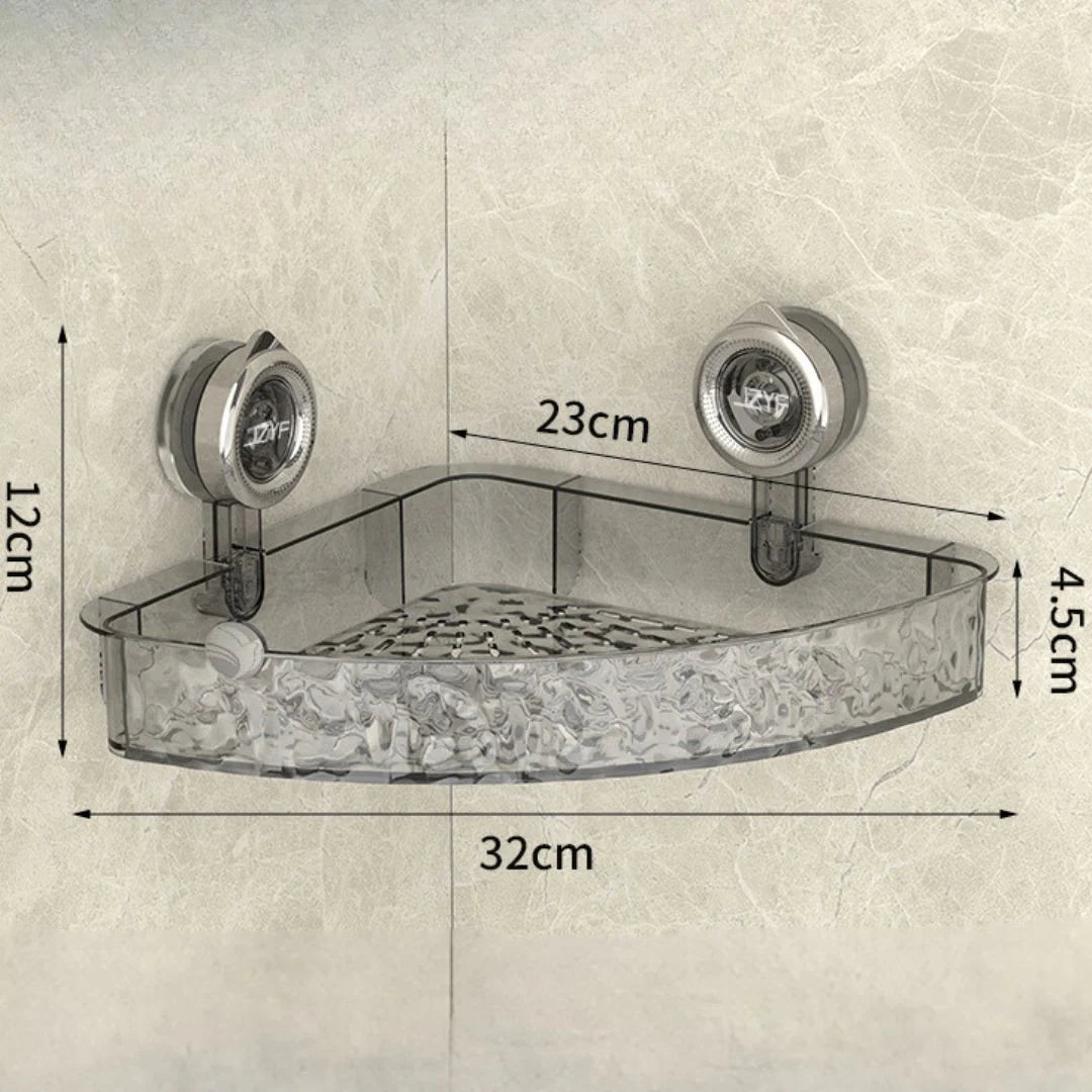 Universelles Badezimmerregal mit Saugnäpfen