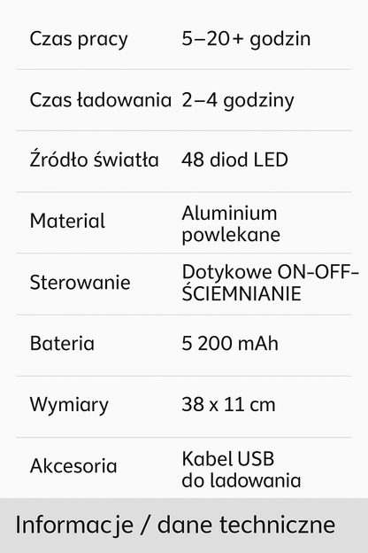 Włoska designerska lampa bezprzewodowa
