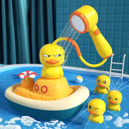 Jouet de bain avec pommeau de douche en forme de canard