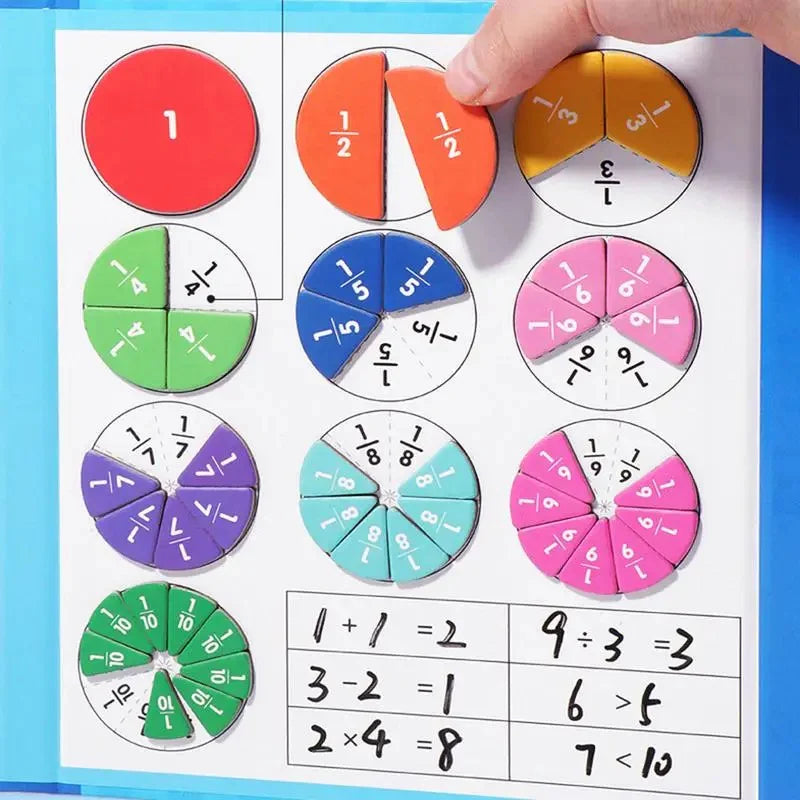 Magnetyczna Gra Matematyczna z Ułamkami