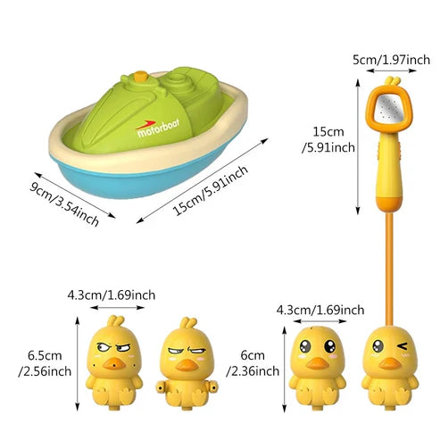 Bath Toy with Duck Shower Head
